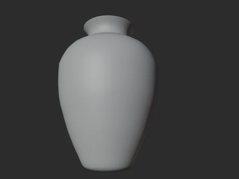 Sunset Decorative Ceramic Vase 3D Model