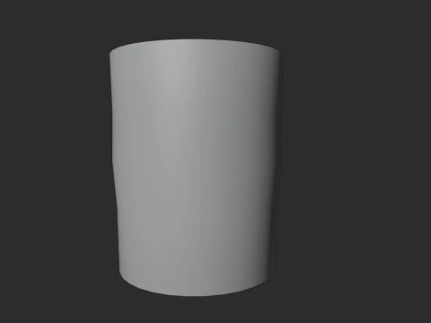 Mint Lilac Plastic Cup Low Poly 3D Model