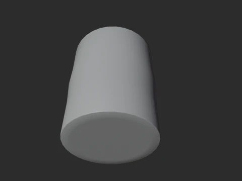 Mint Lilac Plastic Cup Low Poly 3D Model