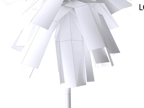 Palms Lowpoly Set 01 PBR with 5 LODs 3D Model