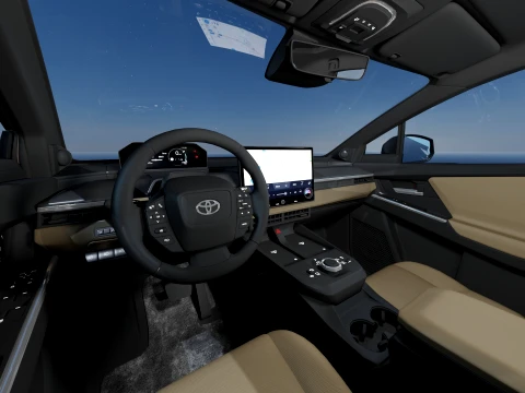 Toyota bZ4X Touring 2026 with interior 3D Model