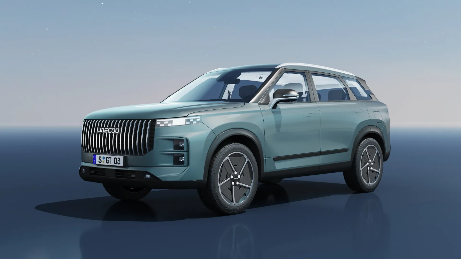 Jaecoo 7 2025 with interior 3D Model .c4d .max .obj .3ds .fbx .stl .blend 