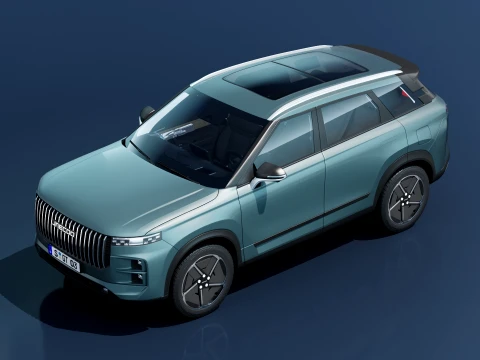 Jaecoo 7 2025 with interior 3D Model