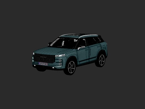 Jaecoo 7 2025 with interior 3D Model