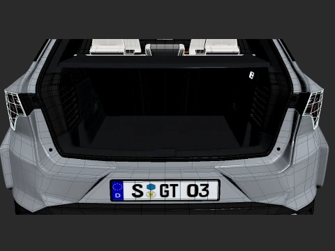 Renault Scenic E-Tech 2025 with interior 3D Model