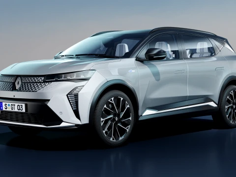 Renault Scenic E-Tech 2025 with interior 3D Model