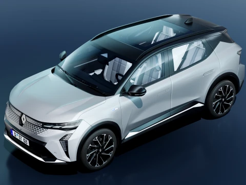 Renault Scenic E-Tech 2025 with interior 3D Model