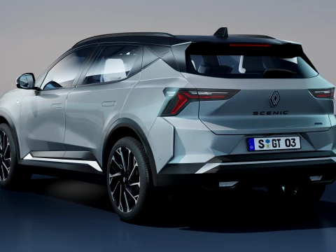 Renault Scenic E-Tech 2025 with interior 3D Model
