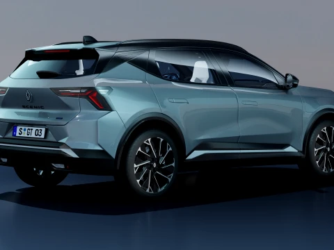 Renault Scenic E-Tech 2025 with interior 3D Model