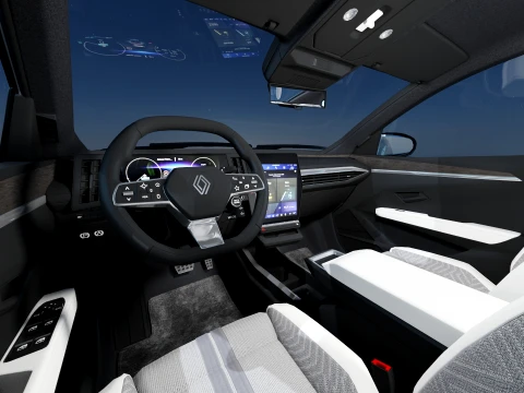 Renault Scenic E-Tech 2025 with interior 3D Model