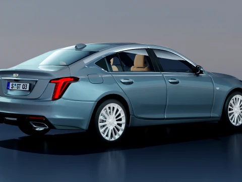 Cadillac CT5 2025 with interior 3D Model