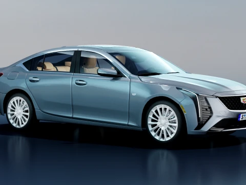 Cadillac CT5 2025 with interior 3D Model