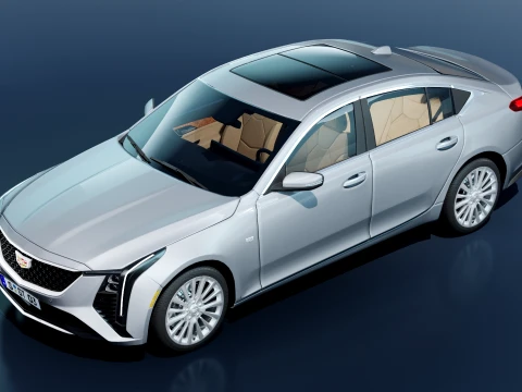 Cadillac CT5 2025 with interior 3D Model