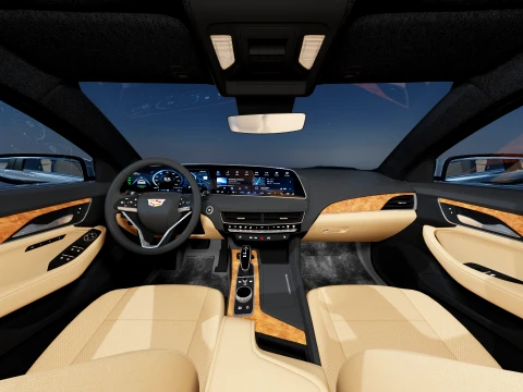 Cadillac CT5 2025 with interior 3D Model
