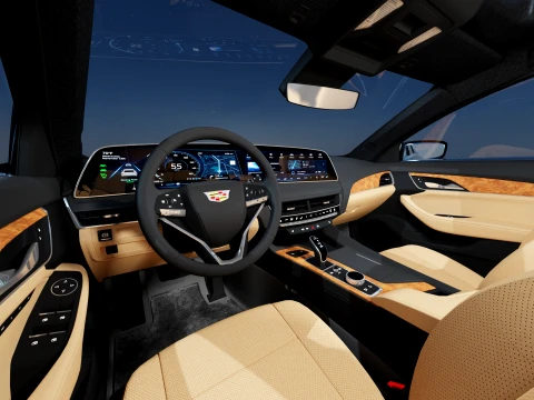 Cadillac CT5 2025 with interior 3D Model