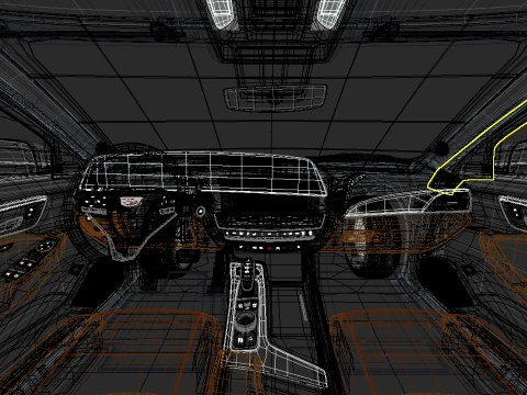 Cadillac CT5 2025 with interior 3D Model