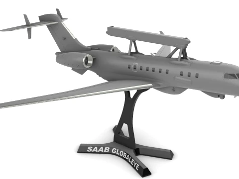 SAAB GlobalEye AEWC 3D Print Model