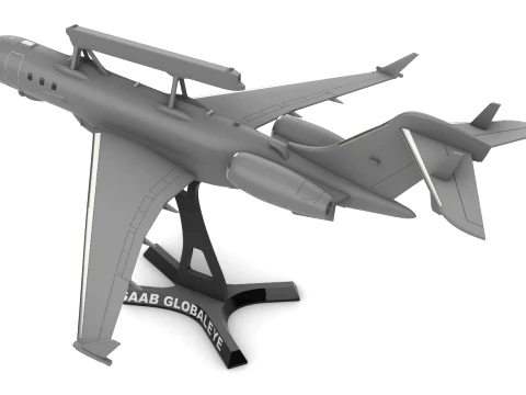 SAAB GlobalEye AEWC 3D Print Model