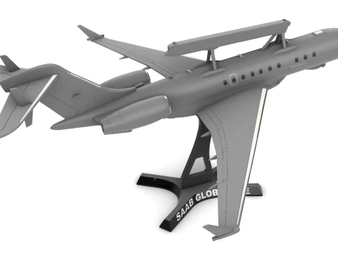 SAAB GlobalEye AEWC 3D Print Model