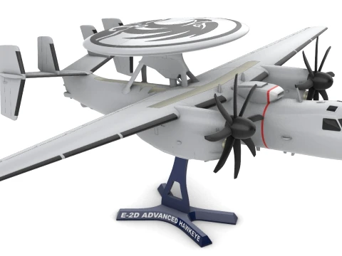 E-2D Advanced Hawkeye IN COLOR 3D 打印模型