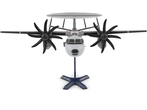E-2D Advanced Hawkeye IN COLOR 3D Print Model