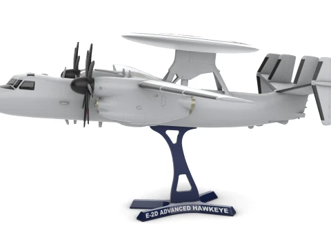 E-2D Advanced Hawkeye IN COLOR 3D Print Model