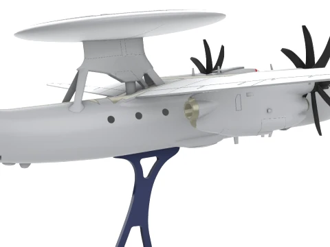 E-2D Advanced Hawkeye IN COLOR 3D Print Model