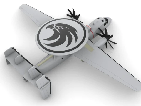 E-2D Advanced Hawkeye IN COLOR 3D Print Model