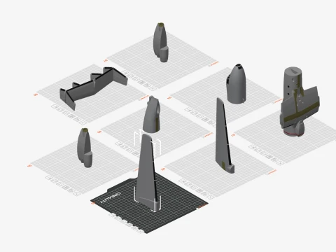E-2D Advanced Hawkeye IN COLOR 3D Print Model