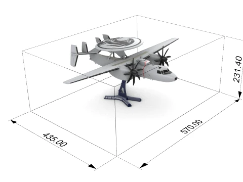 E-2D Advanced Hawkeye IN COLOR 3D Print Model