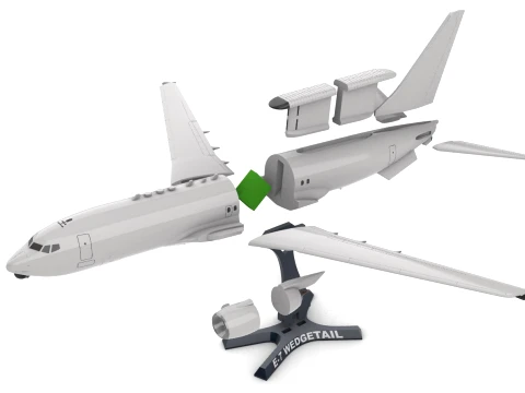 E-7 Wedgetail AWACS 176 3D Print Model