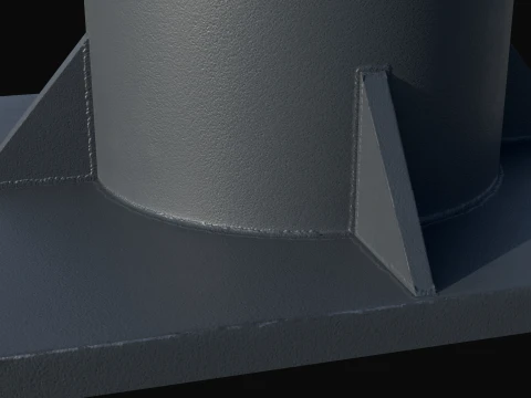 Modern Dual-Arm Street Light Pole 3D Model