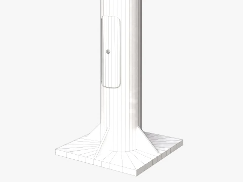 Modern LED Street Light Pole 3D Model