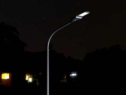 Modern LED Street Light Pole 3D Model