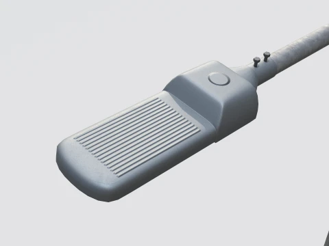 Dual Height Road LED Lighting Pole 3D Model