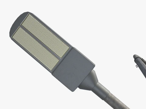 Dual Height Road LED Lighting Pole 3D Model