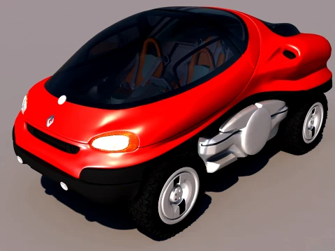 1993 雷诺 RACOON 概念车 3D 模型