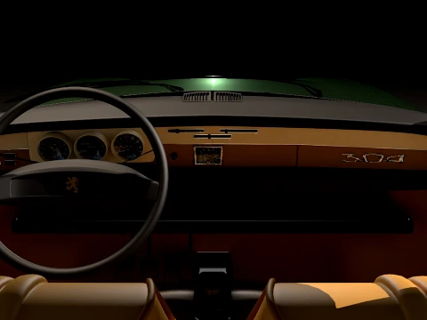 1973 Peugeot 304 SLS 3D Model
