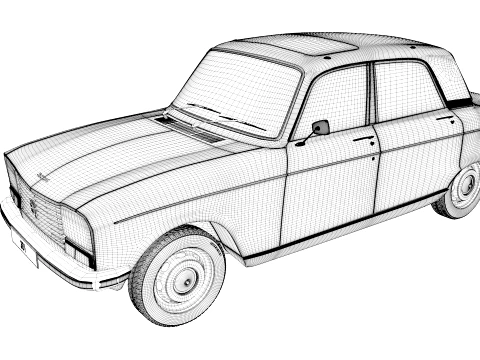 1973 Peugeot 304 SLS 3D Model