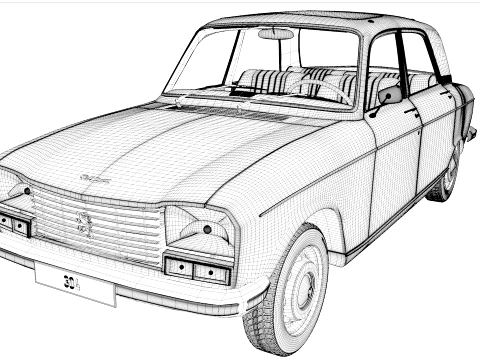 1973 Peugeot 304 SLS 3D Model