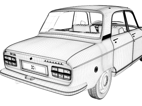 1973 Peugeot 304 SLS 3D Model