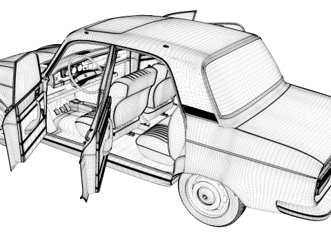 1973 Peugeot 304 SLS 3D Model