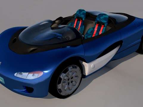 1990 Renault LAGUNA Concept 3D Model
