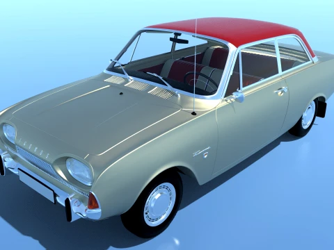 1963 Forde Taunus p3 17m super 3D Model