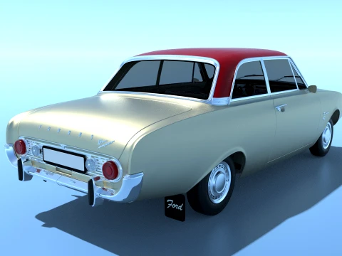 1963 Forde Taunus p3 17m super 3D Model