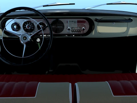 1963 Forde Taunus p3 17m super 3D Model