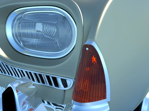 1963 Forde Taunus p3 17m super 3D Model