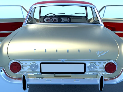1963 Forde Taunus p3 17m super 3D Model