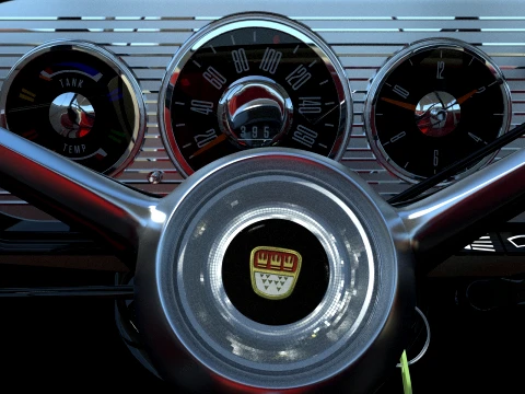 1963 Forde Taunus p3 17m super 3D Model