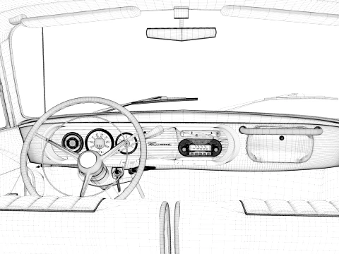 1963 Forde Taunus p3 17m super 3D Model